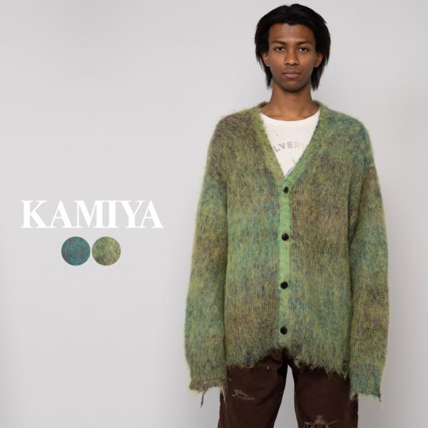 カーディガン メンズ レディース Kasuri Mohair Cardigan
