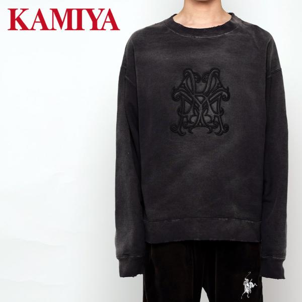 KAMIYA スウェット メンズ レディース 上 綿 ブランド ロゴ トレーナー