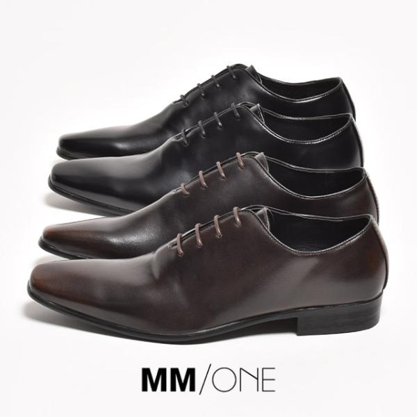 MM/ONE ビジネスシューズ メンズ 革靴 ホールカット ドレス