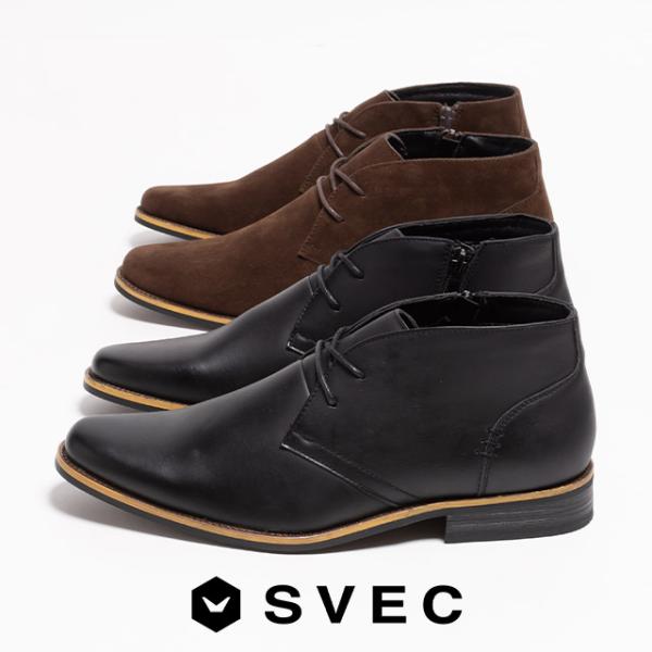 SVEC（シュベック） ショートブーツ メンズ 足が疲れない ブーツ