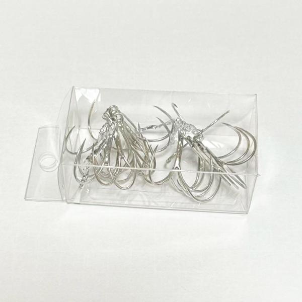 太刀魚四本鈎 アシストフック（10枚組）M(16#) 太刀魚 ジグ用アシストフック 太刀魚針 太刀魚ジギング カットウ針 太刀魚フックク
