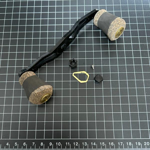 パワー リールハンドル リールパーツ 8×5mm穴対応 シマノ ダイワ アブガルシア ダブルハンドル 120mm