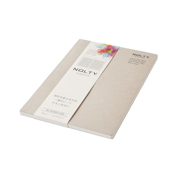他サイト： 能率 NOLTY ノルティ ノート A5 ログタイプ 3.5m方眼 グレージュ NTBNT1206の商品画像