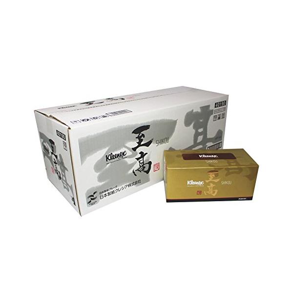 他サイト： 【ケース販売】 クリネックス ティシュー 至高 3枚重ね 480枚(160組) ×10箱入りの商品画像