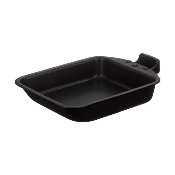 サーモス デュラブルシリーズ 取っ手のとれる玉子焼きフライパン 15cm ブラック IH対応 KEA-015 BK