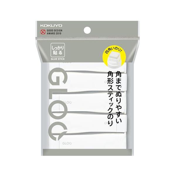 他サイト： コクヨ(KOKUYO) スティックのり GLOO しっかり貼る Sサイズ 5個 タ-G301-5Pの商品画像