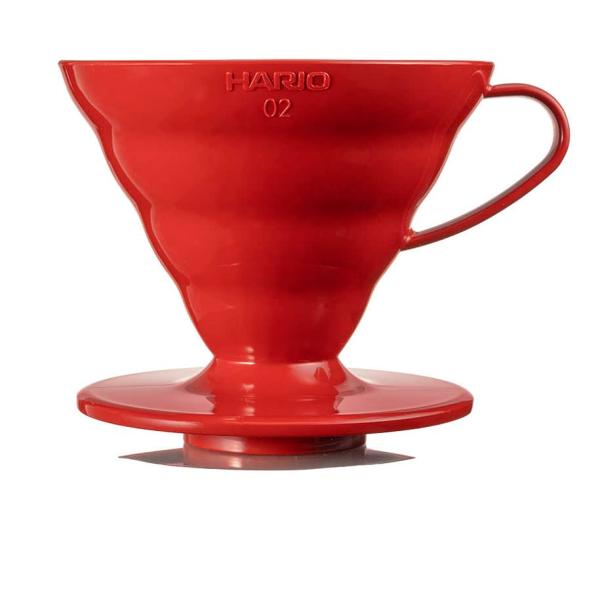 HARIO(ハリオ) V60 透過ドリッパー 02 レッド 1~4杯用 コーヒー ハンドドリップ 日本製 VDR-02-R