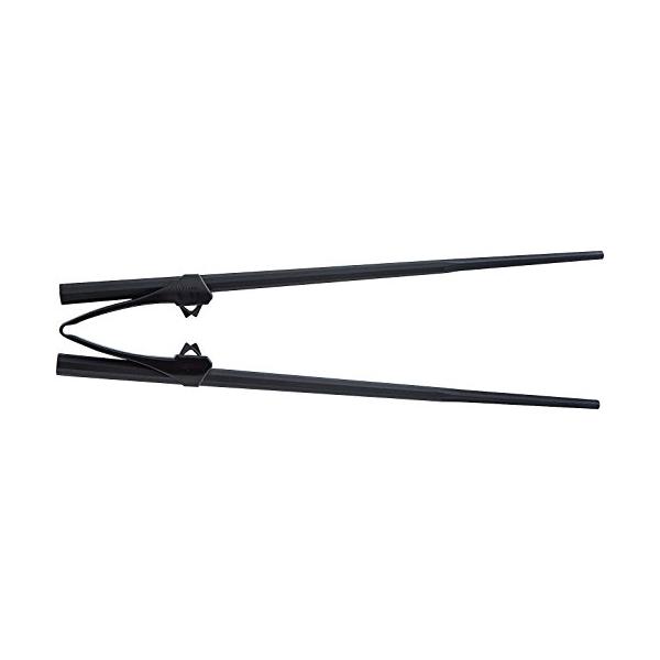 Willassist 楽々箸 クリップタイプ 21cm 樹脂製 2240534 黒