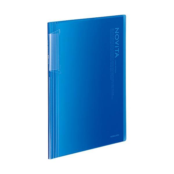 固定式ブルー/-/メイ-N260B・Color:ブルーPatternName:単品・パッケージ個数:1・【寸法】11×244×307mm・【台紙枚数】30枚・【収容数】600名・種類:単品・収容枚数に応じて背幅が変わる固定式のカードホルダーです。