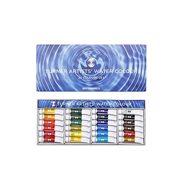(未使用･未開封品)　ターナー色彩 透明水彩絵具 18色セット WT00518C 5ml 60wa65s Amazon | ターナー色彩(Turner Color) 透明水彩絵具 24色セット