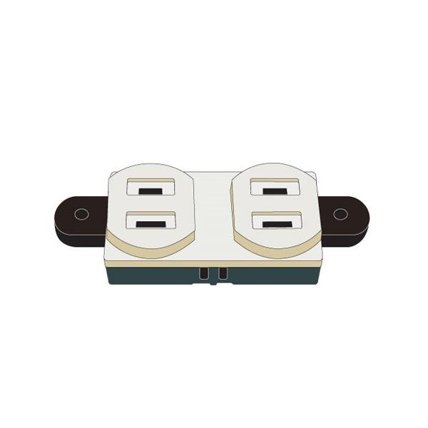 ・ホワイト  2PN-WB・コンセント数:2