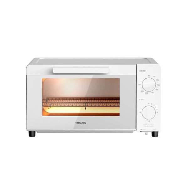 他サイト： [山善] トースター オーブントースター トースト 4枚焼き 食パン 18段階温度調節 タイマー機能 1400W メッシュ焼き網 受け皿付き ホの商品画像