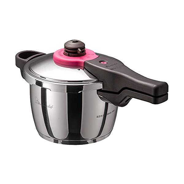 他サイト： ワンダーシェフ wonderchef 圧力鍋 片手圧力鍋 3L IH対応 超高圧/高圧切替 時短 除菌力99.9% スチーム 浜田陽子 フルカラの商品画像