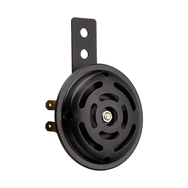 デイトナ(Daytona) バイク用 ホーン 12V φ70 取り付け穴φ6 ブラック渦穴 96227