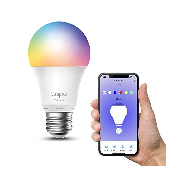 TP-Link Tapo アレクサ 対応 クリスマス スマート LED ランプ 調光タイプ ハロウィン マルチカラー E26 800lm 電球色