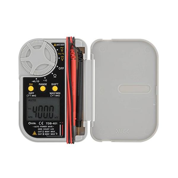 他サイト： OHM(オーム電機) デジタルマルチテスター TDB-401 (04-1891)の商品画像