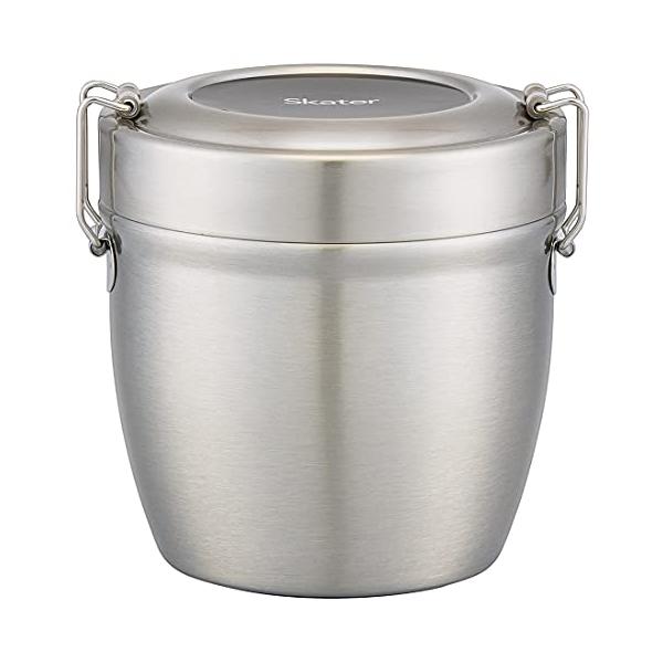 スケーター(Skater) 抗菌 保温弁当箱 丼型 ステンレス 弁当箱 550ml シルバー STLBD6AG-A