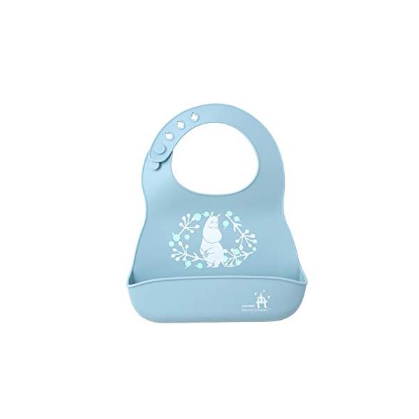 他サイト： DADWAY MOOMIN BABY ムーミンベビー シリコーンビブ ムーミン/ライトブルー BBMB0051021の商品画像