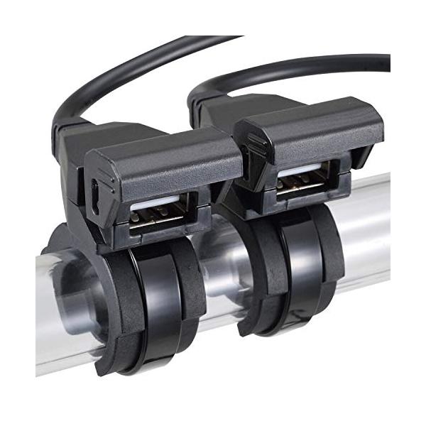 他サイト： デイトナ(Daytona) バイク用 USB電源 防水 合計5V/2.1A バッテリー接続 常時通電 USB-A 2ポート 93040の商品画像