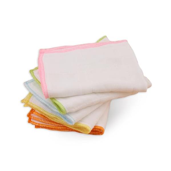 他サイト： サンベルム(Sanbelm) 布巾 蛍光染料不使用 綿100% 服部先生ご推薦 ビストロ先生 N綿ガーゼふきん ５枚入の商品画像