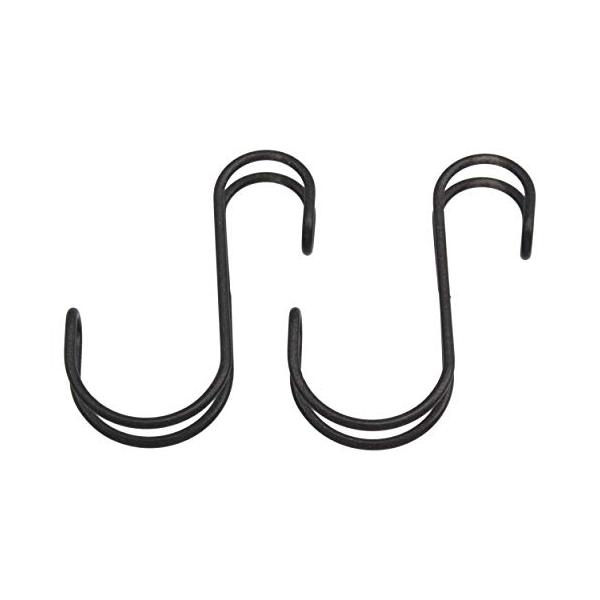 他サイト： ハイロジック TQOOL 横ブレ安定S字フック 小 65mm ブラック 2本入 95347の商品画像