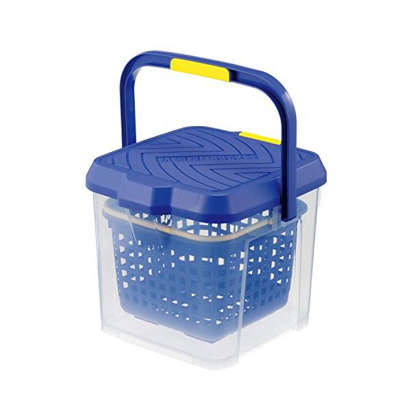 クリアブルー/幅360×奥行350×高さ300mm/3216・Color:クリアブルー・パッケージ個数:1・サイズ:幅360×奥行350×高さ300mm・重量:1679g・材質:本体・フタ・バスケット・取っ手/ポリプロピレン、ストッパー・グ...