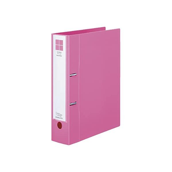 コクヨ(KOKUYO) Dリングファイル スムーススタイル A4 2穴 500枚収容 ピンク フ-UDS450P