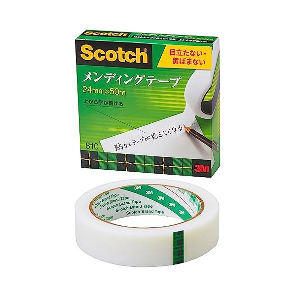 他サイト： 3M スコッチ テープ メンディングテープ 24mm×50m 大巻 810-3-24の商品画像