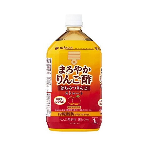 他サイト： ミツカン まろやかりんご酢 はちみつりんご ストレート 1000ml×6本 機能性表示食品の商品画像