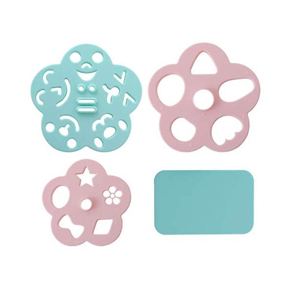 ピンク/ブルー/0/A-77142・PatternName:おかおごはん・パッケージ個数:1・食材カッター大・小、海苔カッター、カッターマットがセットになった商品です。・お弁当箱の半分にご飯を詰めて、そこに食材や海苔を飾り付けるだけで簡単に...