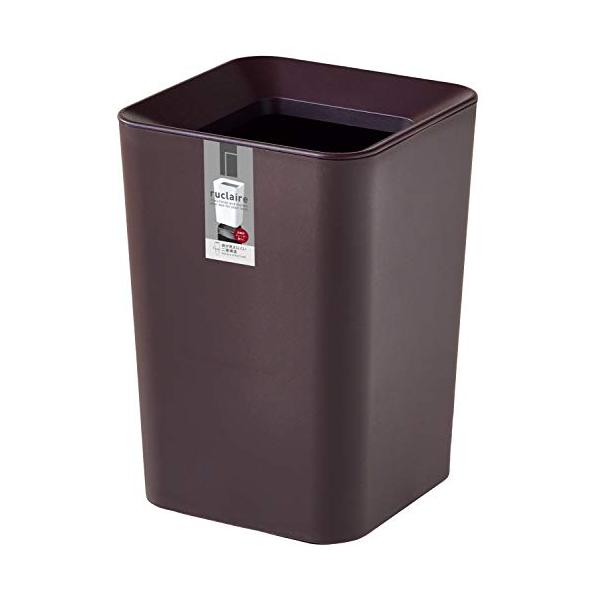 他サイト： アスベル フタなしゴミ箱 洗面所・卓上 2L くず入れ ルクレールCVミニ 角形 ブラウン A6210の商品画像