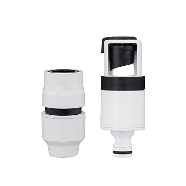 コネクターセット・ホワイト 122×42×187 G5028WT・・Color:ホワイトStyle:コネクターセット・●適合ホース内径×外径(mm)：12?15●幅(mm)：122●奥行(mm)：42●高さ(mm)：187●使用圧力(MPa...