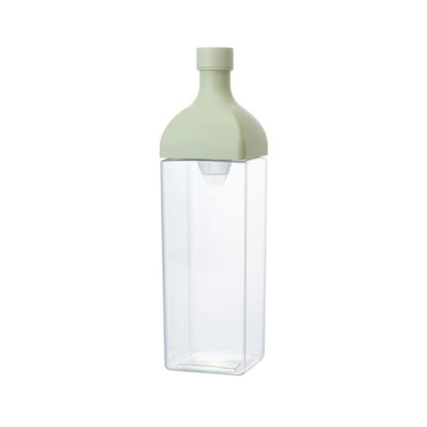 他サイト： HARIO(ハリオ) カークボトル 1200ml スモーキー グリーン 樹脂製 縦横 ピッチャー 茶こし付き 日本製 KAB-120-SGの商品画像