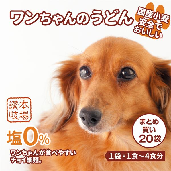 いぬうどん様御依頼品 犬用うどん お徳用 【3袋(1袋× 1〜4食)】 ワンちゃんのうどん 塩分0