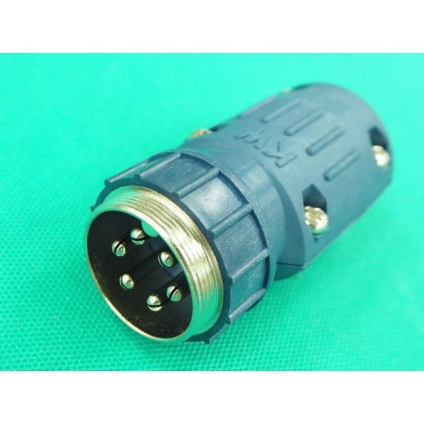 ダイヘン・パナソニック用制御ケーブル接続コンセント KW25C-6 / 6Pオスピン付ソケットの受け側 6芯