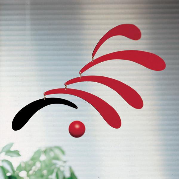 他サイト： FSM130003 FLENSTED mobiles Flowing Rhythm フローイングリズム レッド フレンステッドモビール 北欧 インテリア 雑貨 デンマーク ギフト 正規輸入品の商品画像