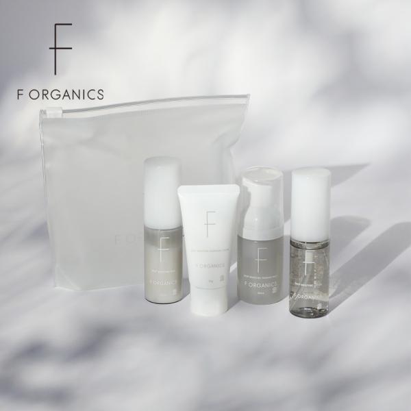 旅行や初めての方にもおすすめ。ディープモイスチャー スターターキット商品名：ディープモイスチャー スターターキット　F ORGANICS セット内容：ディープモイスチャー クレンジングクリーム ミニ 30ml / ディープモイスチャー フォ...