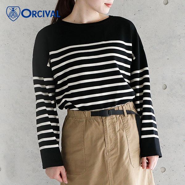 ORCIVAL オーシバル オーチバル ボーダーニット クルーネック