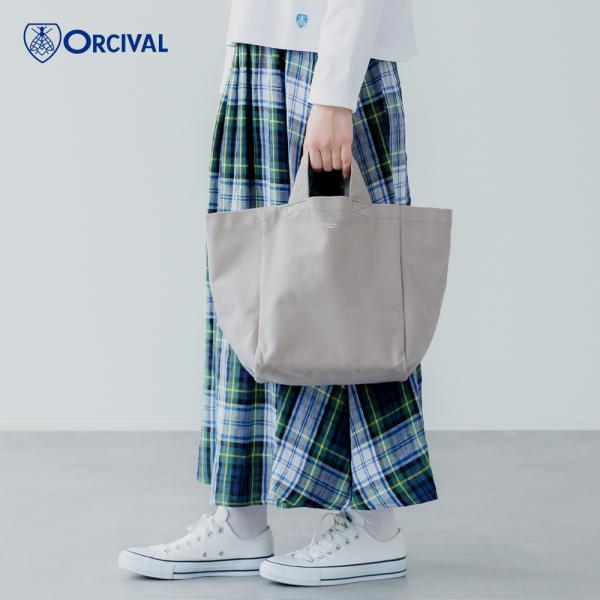 【2025秋冬】オーシバル / オーチバル ORCIVAL キャンバストートバッグ スモール CANVAS TOTE BAG SMALL #OR-H0330 HBT トート カバン かばん 2025AW ORCIVAL（オーシバル） SALE 25％OFF トートバッグ キャンバス