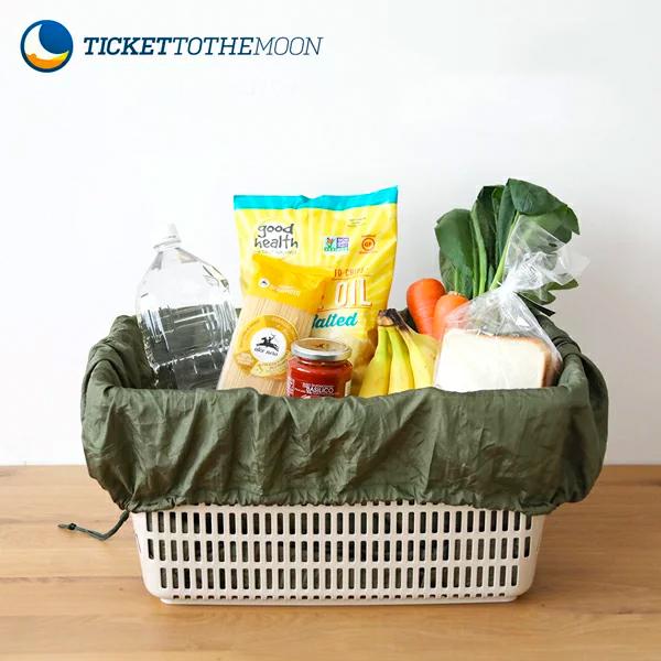 チケットトゥザムーン Ticket To The Moon レジカゴ用バッグ エコ ショッピングバッグ エコバック 軽量 スーパー 大容量 折りたたみ パラシュート サンテラボ 通販 Paypayモール