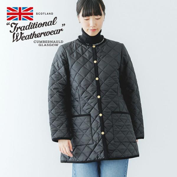 OUR ダークブラウン キルティングノースリーブジャケット Traditional Weatherwear（トラディショナル ウェザーウェア