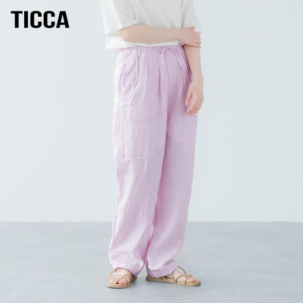 TICCA（ティッカ） カーゴパンツ レディース リネン TBFS-406 日本製