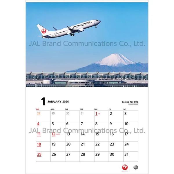 JAL FLEET 普通判カレンダー 2026年版 : サンテグジュペリ ヤフー