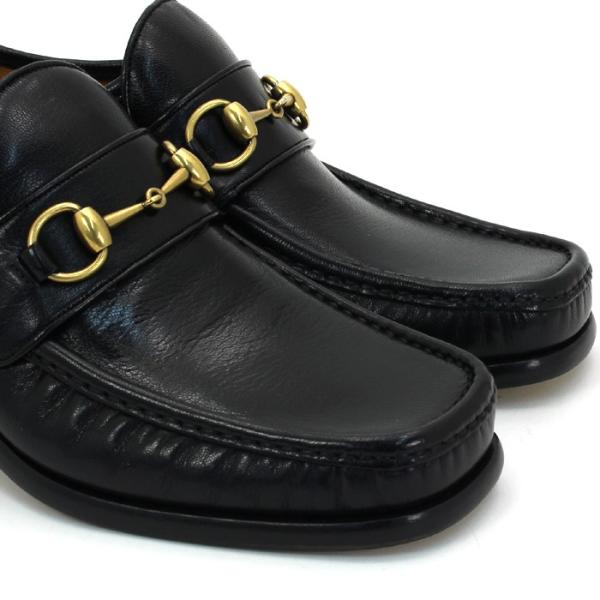 グッチ Gucci レザーホースビットローファー シューズ 靴 D3v00 メンズ