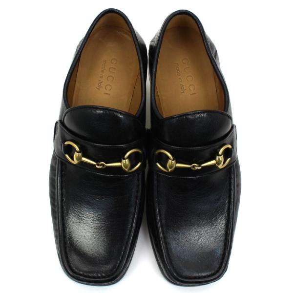 グッチ Gucci レザーホースビットローファー シューズ 靴 D3v00 メンズ