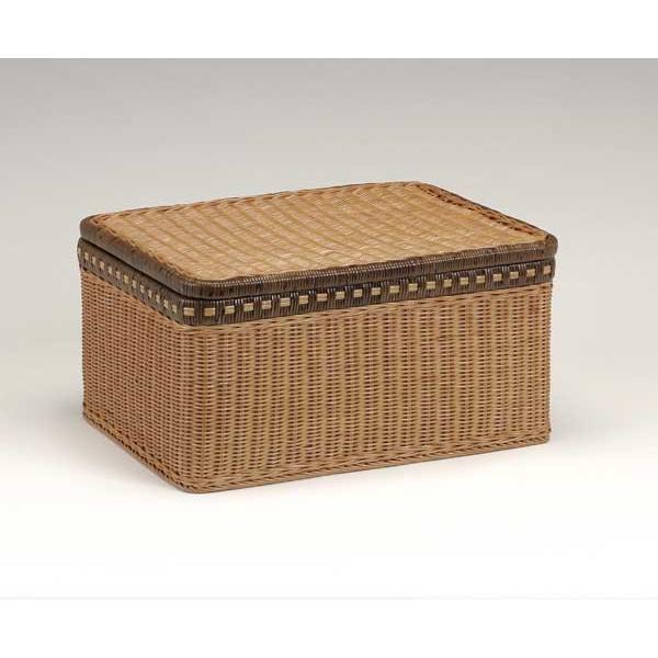 KAZAMAカザマ家具 ラタンランドリー 4段 50巾 風間 キャスター付