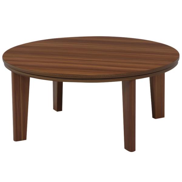 「美品」円形木目調こたつ　アベル SE80 MS-303H 電源コード付き こたつ コタツテーブル 円形80丸 家具調コタツ アベルSE80丸BR