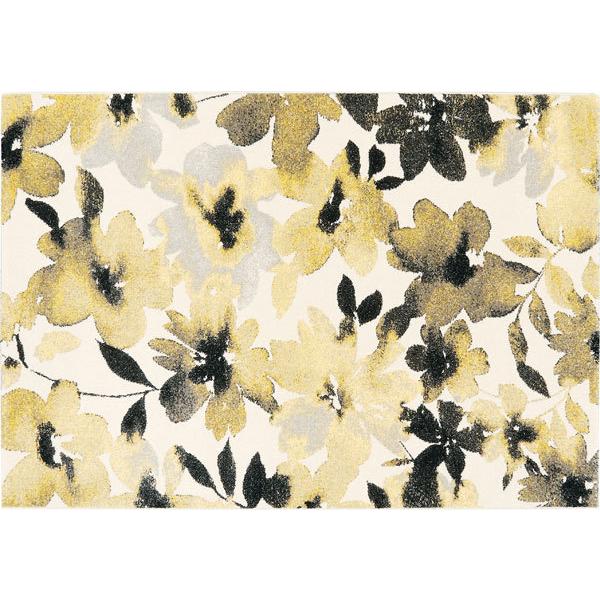 ジュウタン ラグ 160 230cm イエロー色 長方形 カーラ ボタニカル花柄 ホットカーペットok Ka Ra 160 230yl Pr さぬきや 通販 Yahoo ショッピング