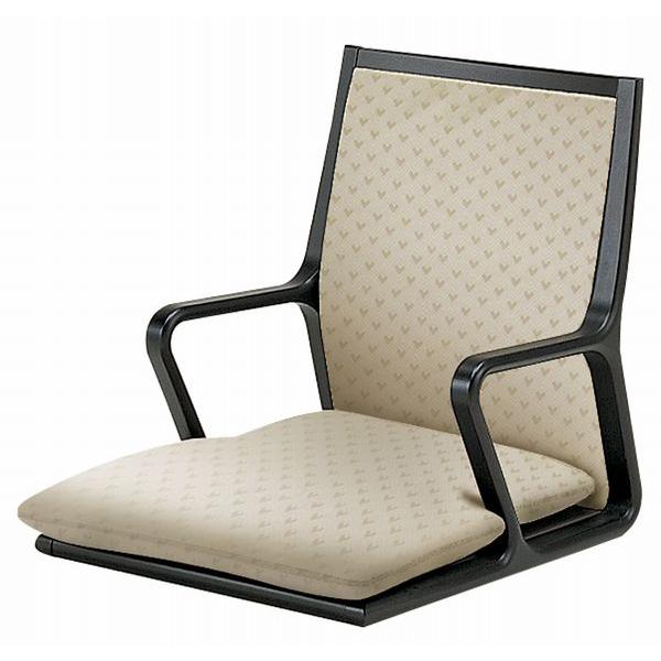 天童木工 和風座いす 肘掛け付曲げ木座椅子 張り生地2色対応 : さぬき