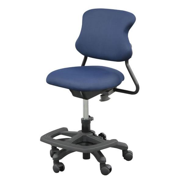 学習椅子、キッズチェア　多機能　回転子供チェア　VP-219　ネイビー色※学習椅子、キッズチェア※布張り仕様、おしゃれでかわいい多機能キッズチェア。着脱できる足置きリングや、座面の回転止め機能、背もたれ奥行調節機能がついて便利にお使いいただ...
